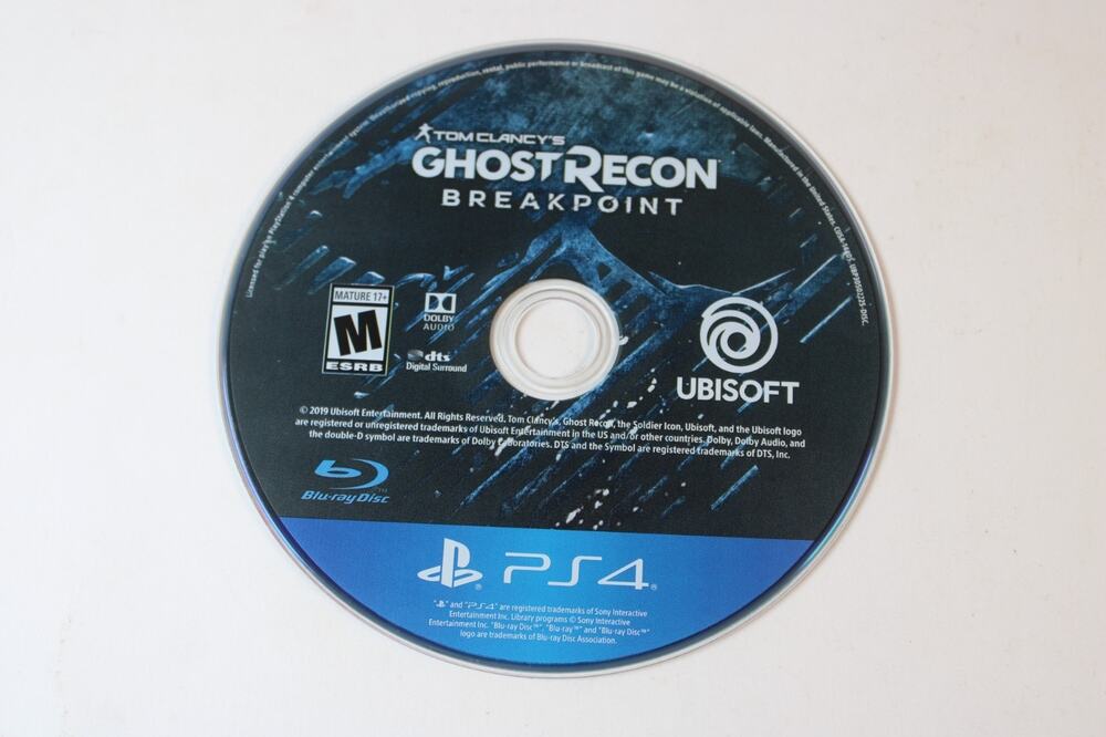 Tom Clancy's Ghost Recon: Breakpoint (Sony PlayStation 4, PS4) Disc Only, Tested - Picture 1 of 7